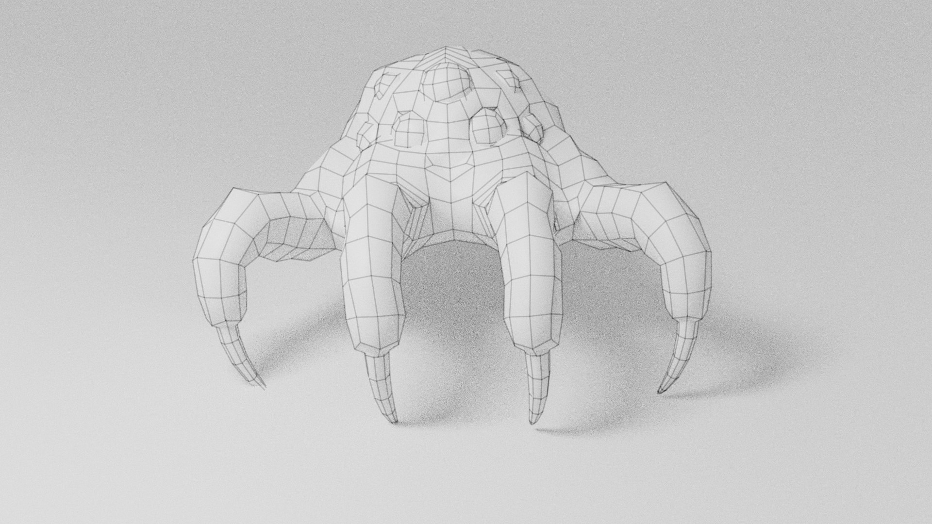 3D creature facehugger headcrab baneling TurboSquid 1660727