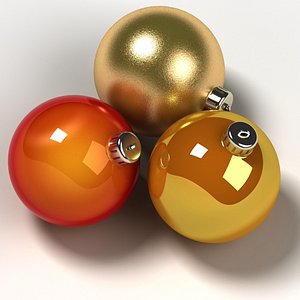 3d ball ornaments model
