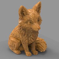 Chibi Stylized Fox 3D Print Model