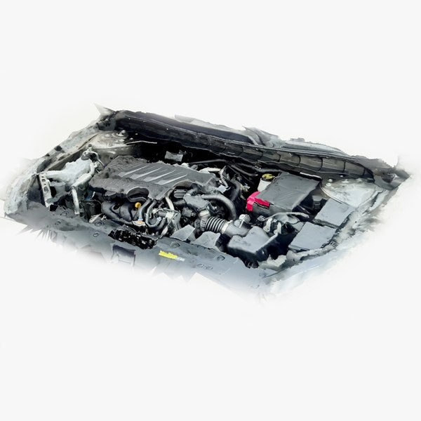 3D 2024 Nissan Altima engine