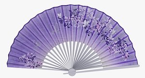 3D model hand fan