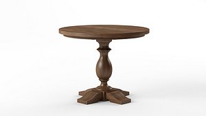 17TH C. PRIORY ROUND ENTRY TABLE 3D