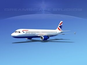a320 airbus 3d model