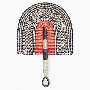 3D African Handwoven Fan 37 model