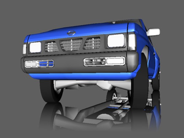 3d model of nissan d21