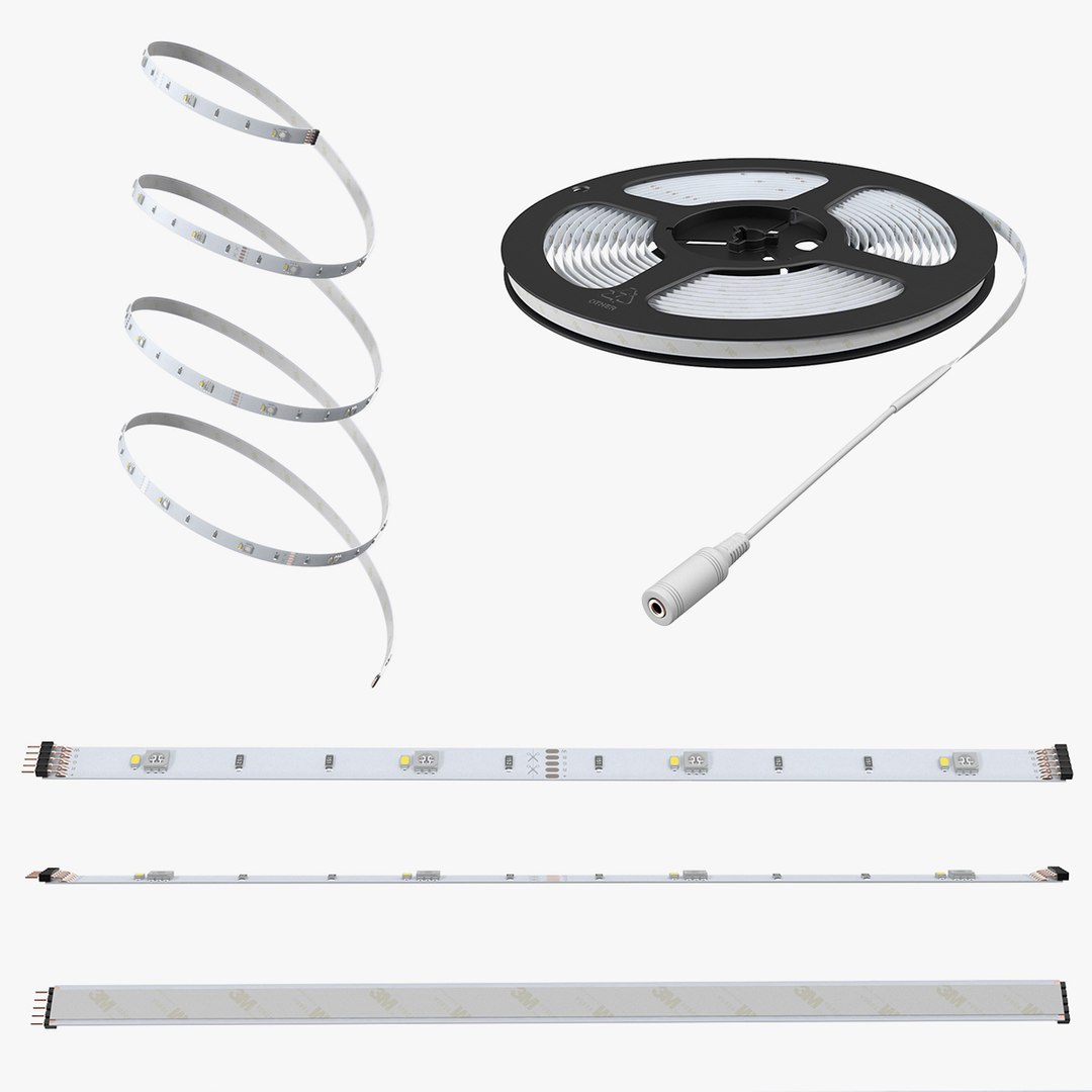 LED Strip Light Collection 3D model preview