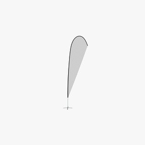 3D promo flag tear