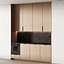 452 cucina moderna 17 mini cucina 04 legno japandi in 2 opzioni