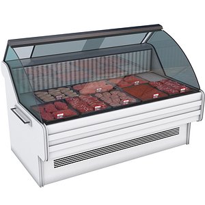 3D model refrigerator eat meat