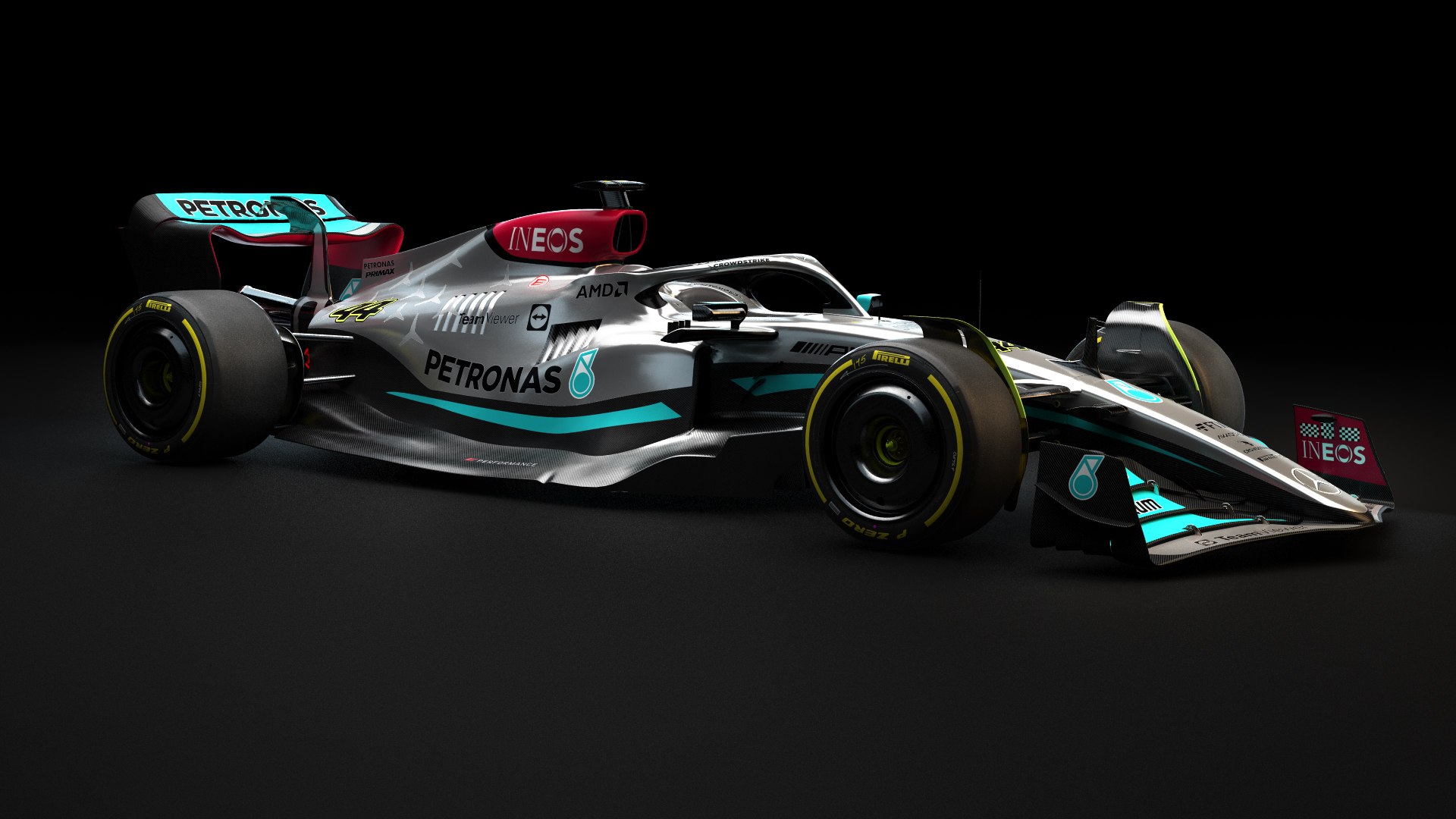 3D F1 Mercedes W13 2022 model - TurboSquid 1884554