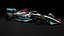 3D F1 Mercedes W13 2022 model