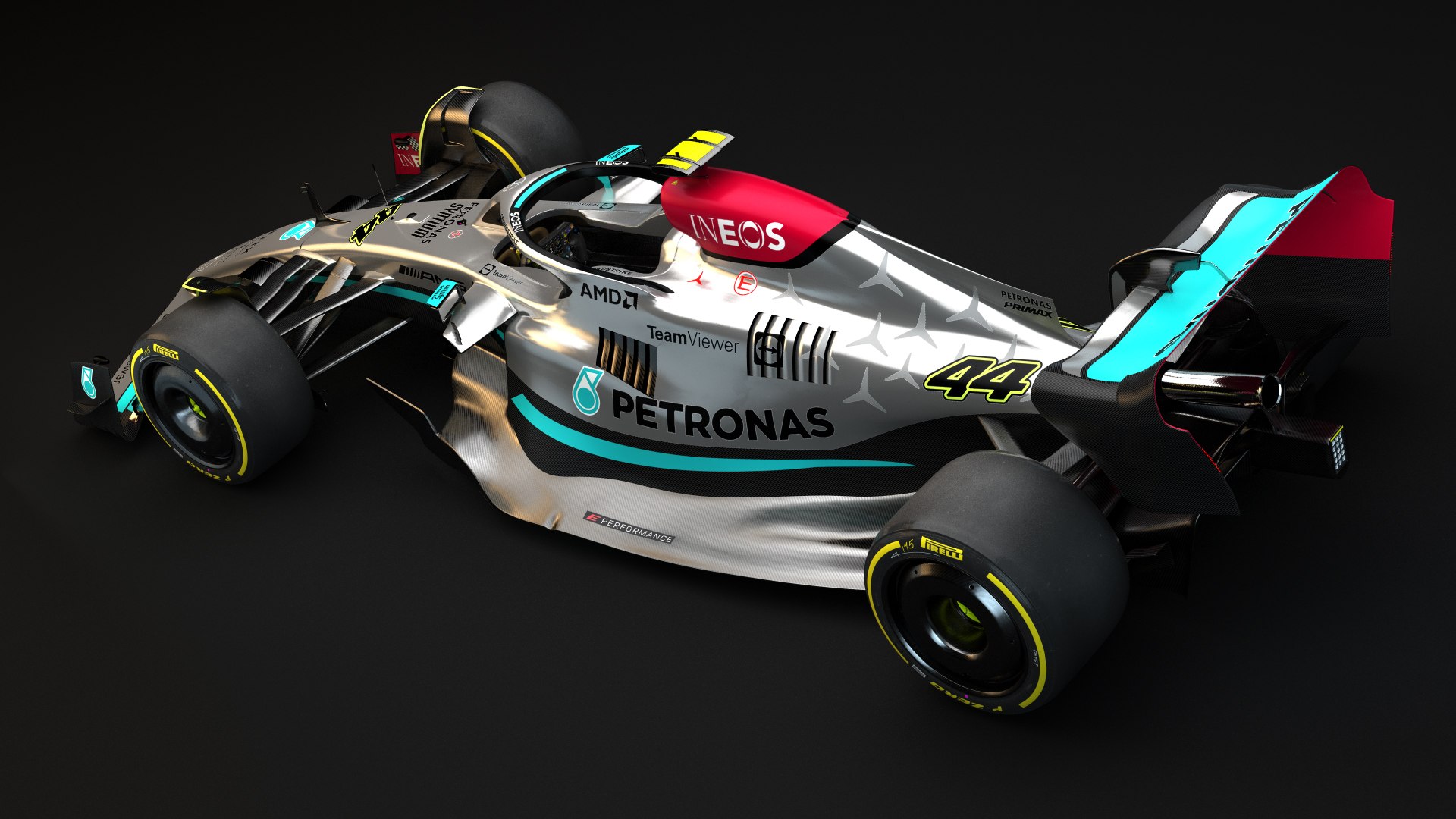 3D F1 Mercedes W13 2022 model - TurboSquid 1884554