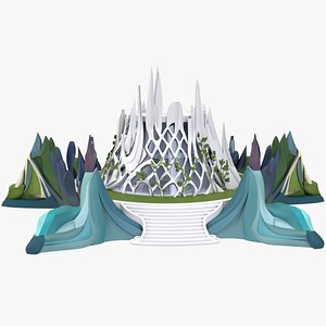 Metaverse Palace X2 Concept 3D model
