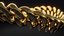 Cadena grande de eslabones de diamantes dorados
