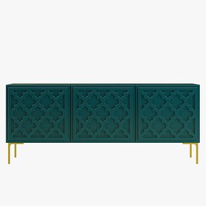 Tangier 3 Door Credenza Sideboard