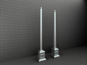 antique street lamp 3d model