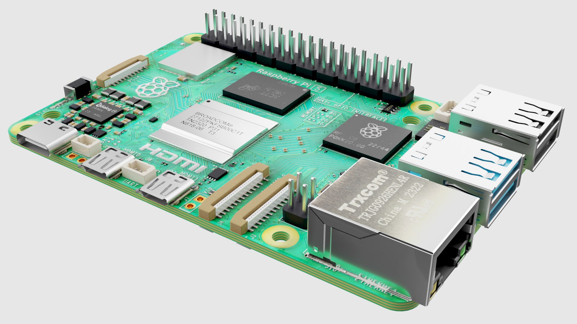 3D Raspberry Pi 5 Model - TurboSquid 2138460
