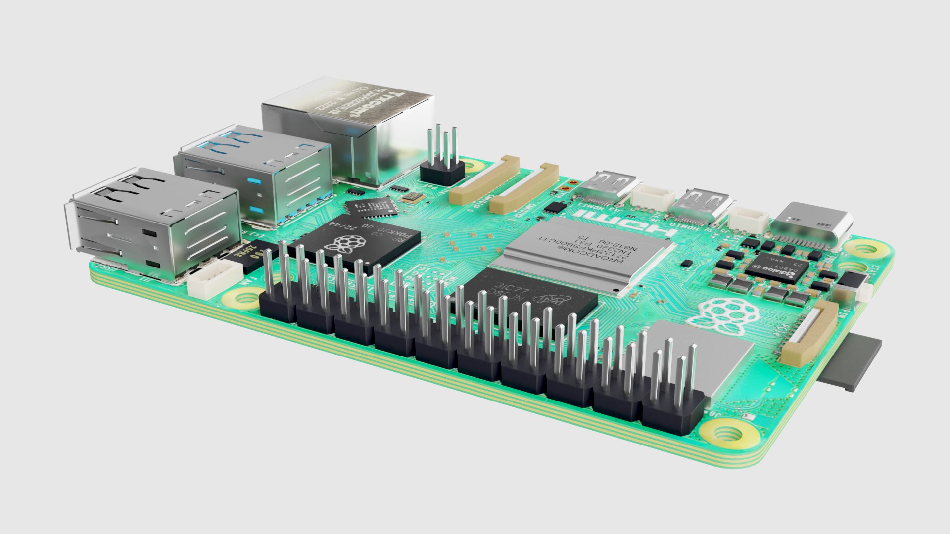 3D Raspberry Pi 5 Model - TurboSquid 2138460