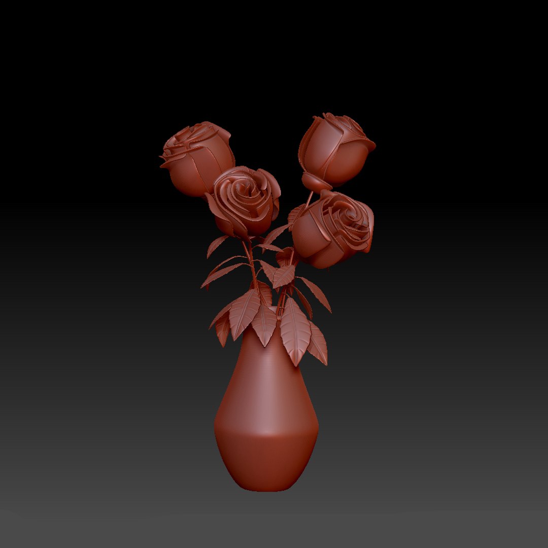 3D Roses Cartoon - TurboSquid 1735800