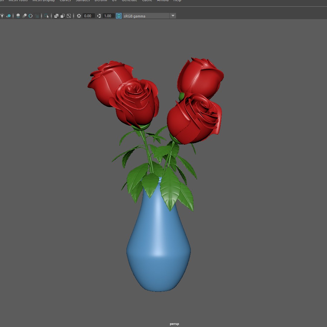 3D Roses Cartoon - TurboSquid 1735800