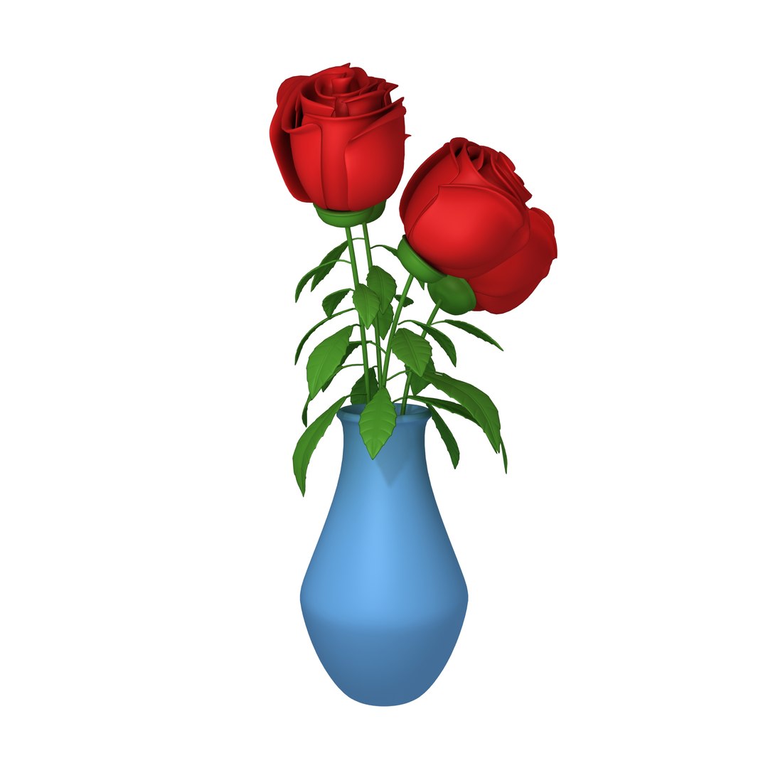 3D Roses Cartoon - TurboSquid 1735800