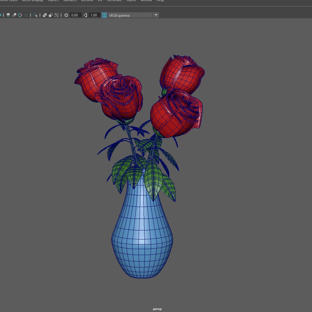 3D Roses Cartoon - TurboSquid 1735800