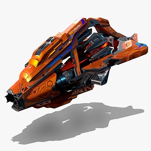 3D DRAKX - ALIEN Frigate DK4 model
