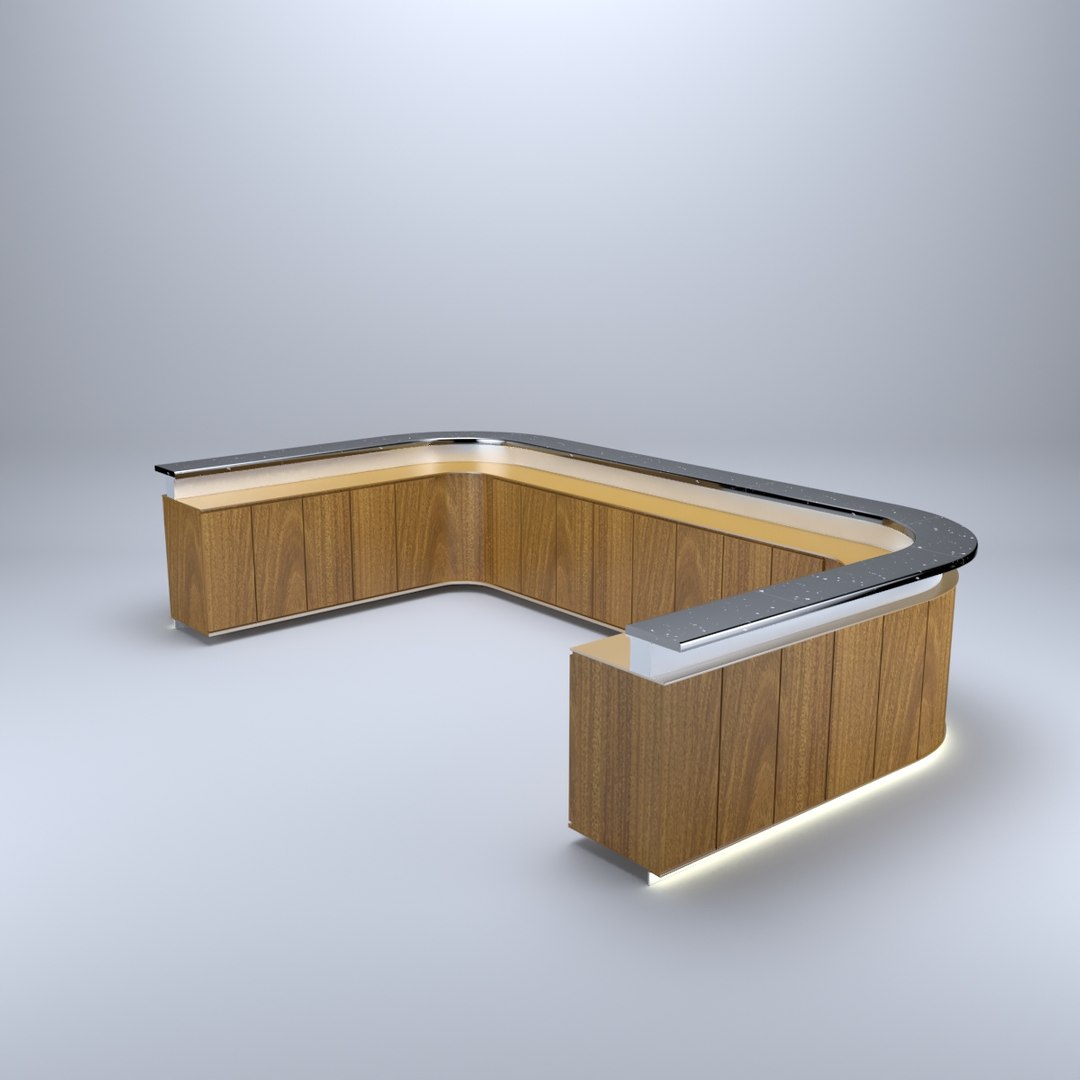 3D Reception Table Model - TurboSquid 1544225