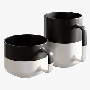 3D realistic dip large mugs