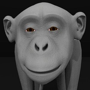 chimpanzee monkey 3d 3ds