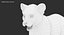 Lion Cub White Modelo 3D