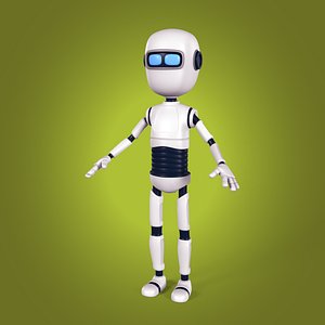 Cartoon Android Robot 3D
