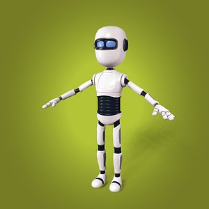 Cartoon Android Robot 3D