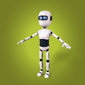 robotboy cartoon robot character 3D Model in Robot 3DExport