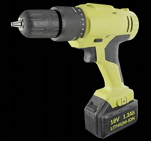 3D Cordless Drill 18V  Blender Render Scene