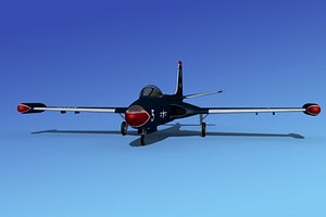 cockpit f2h banshee jet fighter 3d 3ds