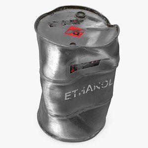 Damaged Ethanol Metal Barrel
