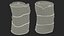 Damaged Ethanol Metal Barrel