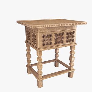 old table 3d obj