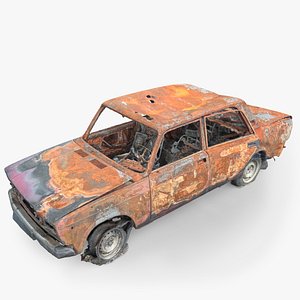 Burned Car Wreck 04