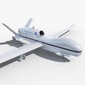 3D RQ-4B Global Hawk Triton NASA model