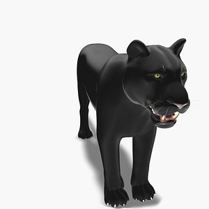 feline panther cat 3d max