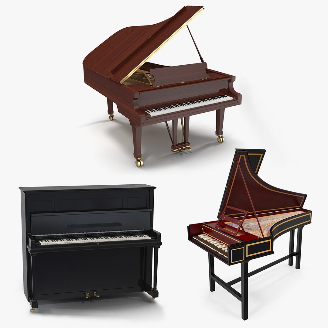 Musical Keyboard Instruments Collection 2 3D model preview