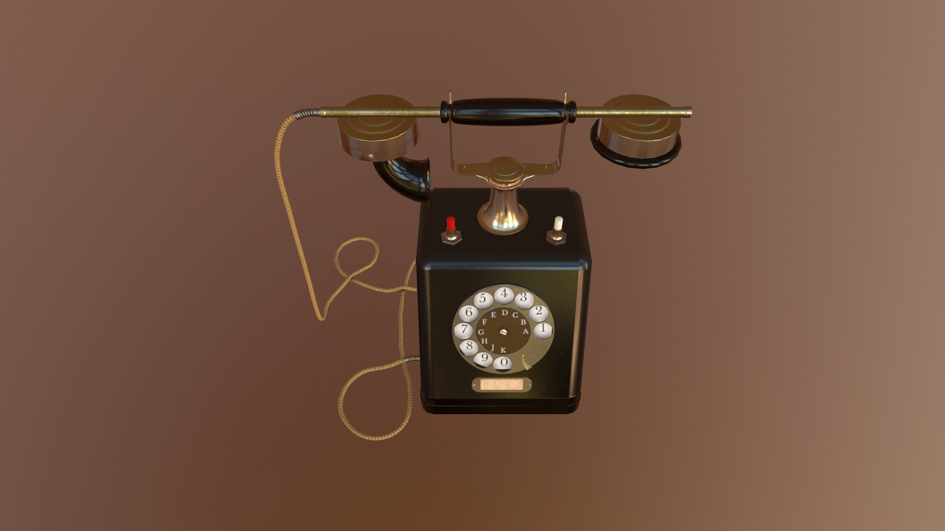 Retro Phone Model - TurboSquid 1636004