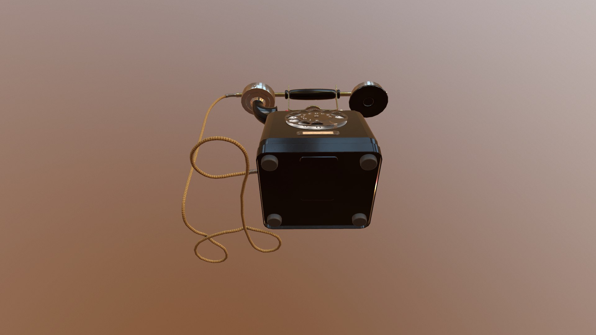 Retro Phone Model - TurboSquid 1636004