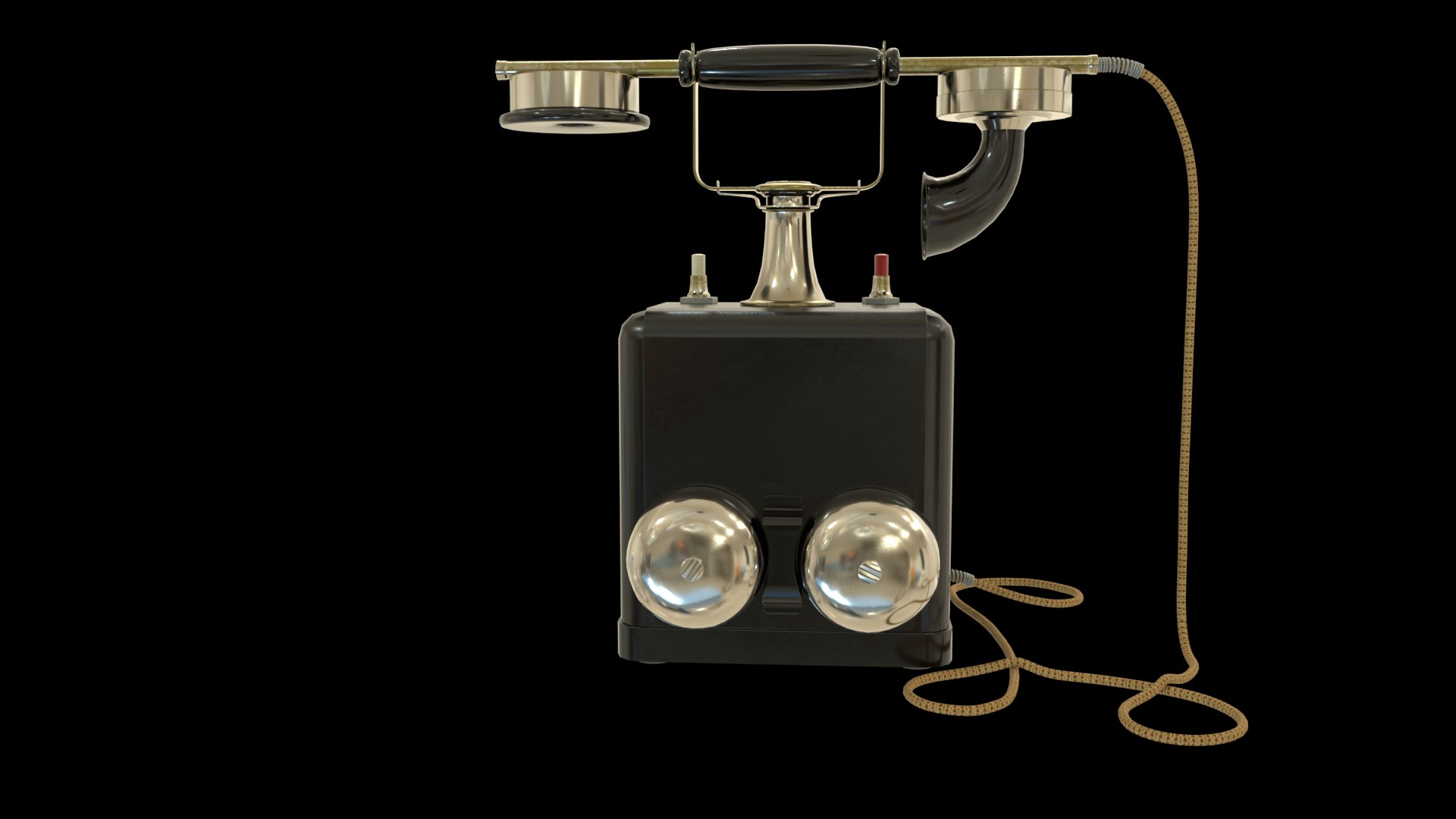Retro Phone Model - TurboSquid 1636004