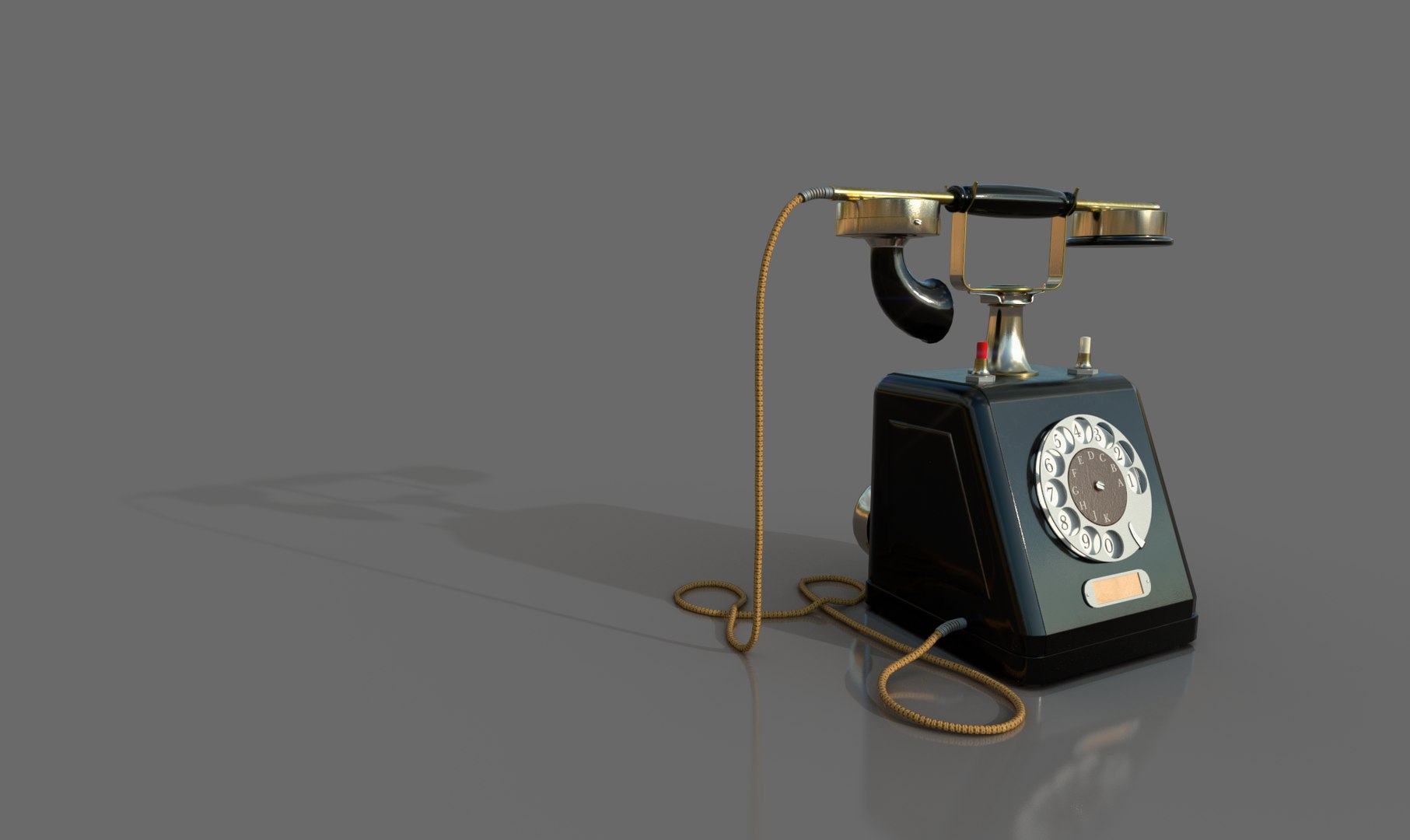 Retro Phone Model - TurboSquid 1636004