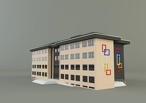 school building design 3D model