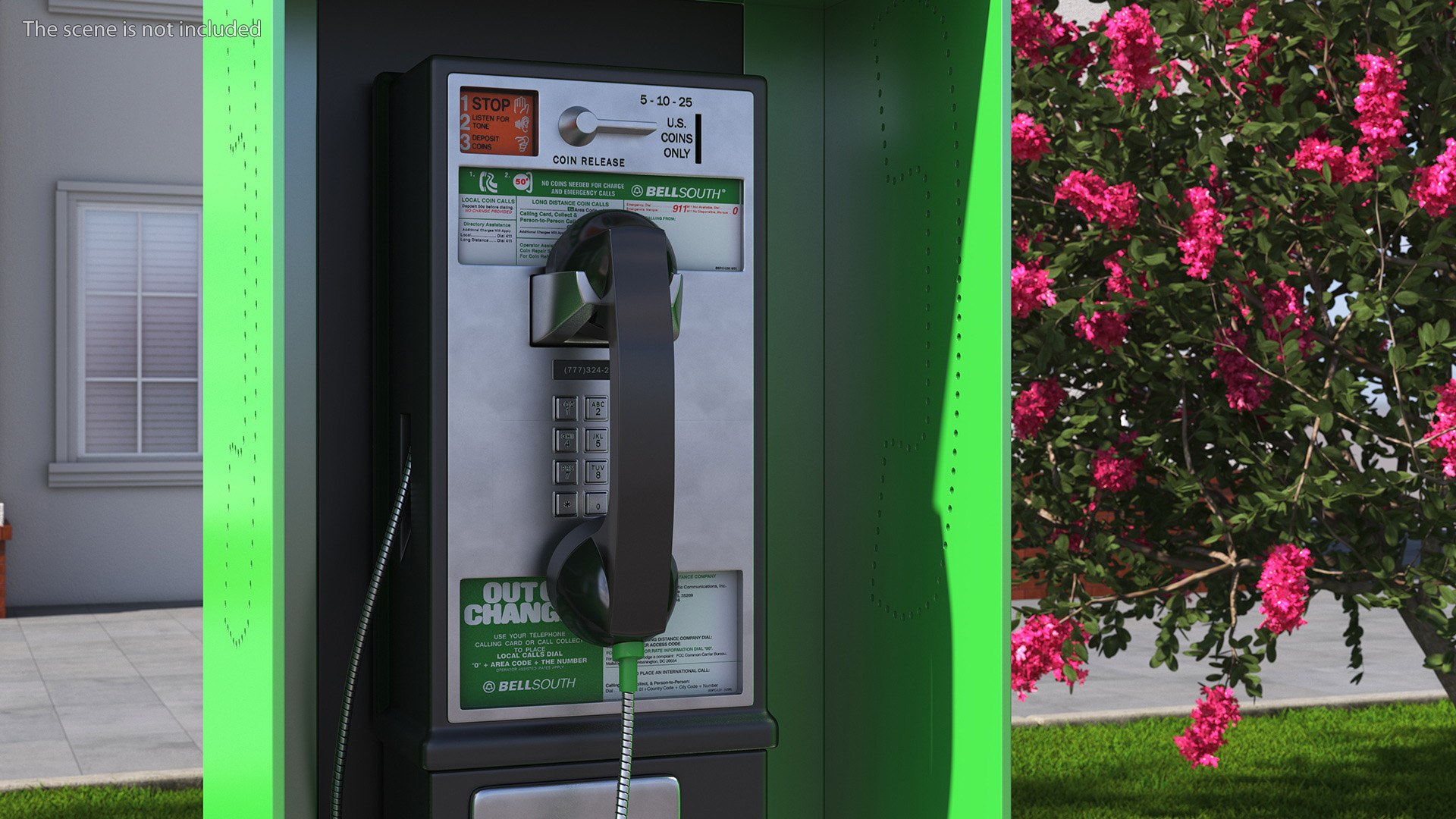 3D Public Payphone Booth - TurboSquid 2220552
