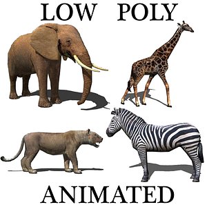 Low poly Savannah pack